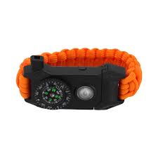 Cargue la imagen en el visor de la galería, Pulsera infantil de supervivencia color naranja
