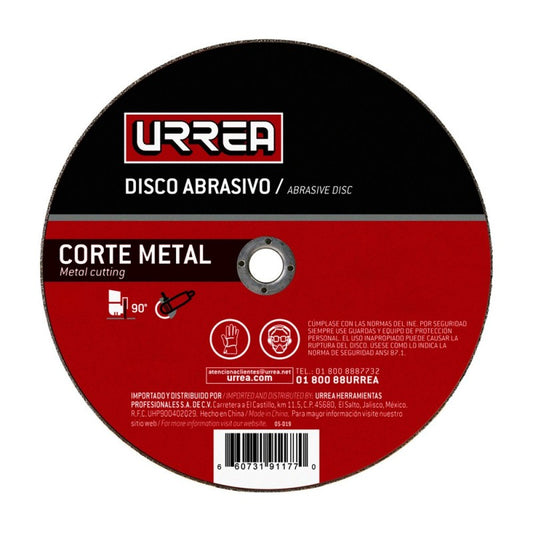 Disco abrasivo tipo 1 para metal 4-1/2" x 1/16"*